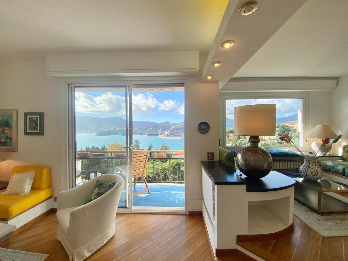 Welcome Riviera - Paradiso 12-Ultimo Restauro Nel 2025-Vista Mare Stupenda-Balcone Con Vista Meravigliosa Piu' Terrazza Solarium Sovrastante Di 70 Mq Esterna Rapallo Dış mekan fotoğraf
